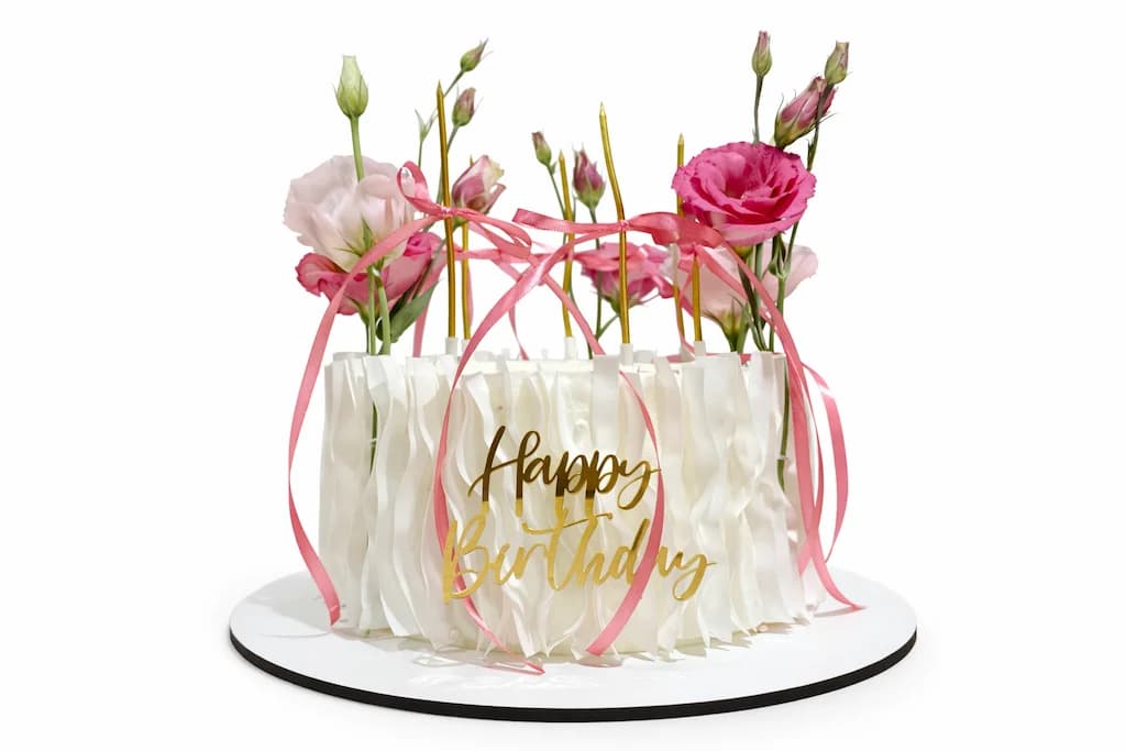 Торт с цветами